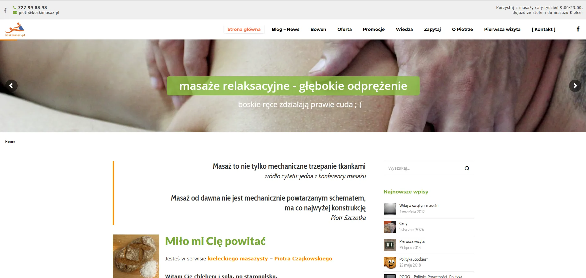 Najlepszy masażysta w Kielcach — ilustracja 2026